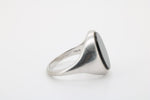 Leo Wittwer Onyx Ring, aus 750 Weißgold – Ringgröße 61