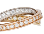 Cartier Trinity Brillant Memory-Ring 18k Gold Gr. 48 ca. 8,5g