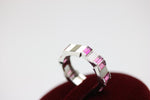 Gucci Ring aus 750 Weißgold mit Rubelite – Ringgröße 51