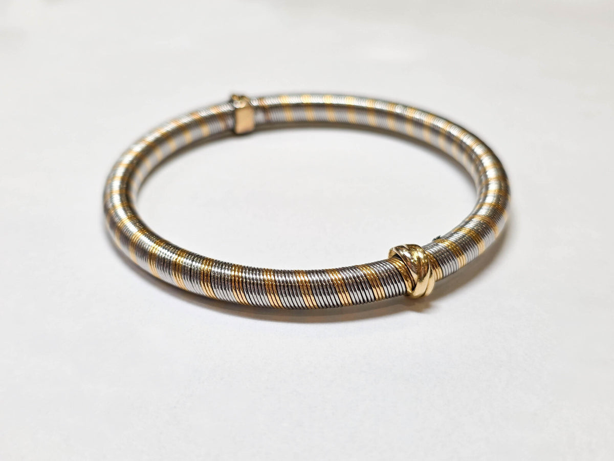 Cartier Armreif Trinity Vintage 750/18 Gelbgold/Stahl
