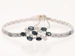 vintage Saphir/Diamant Goldschmiedearmband
