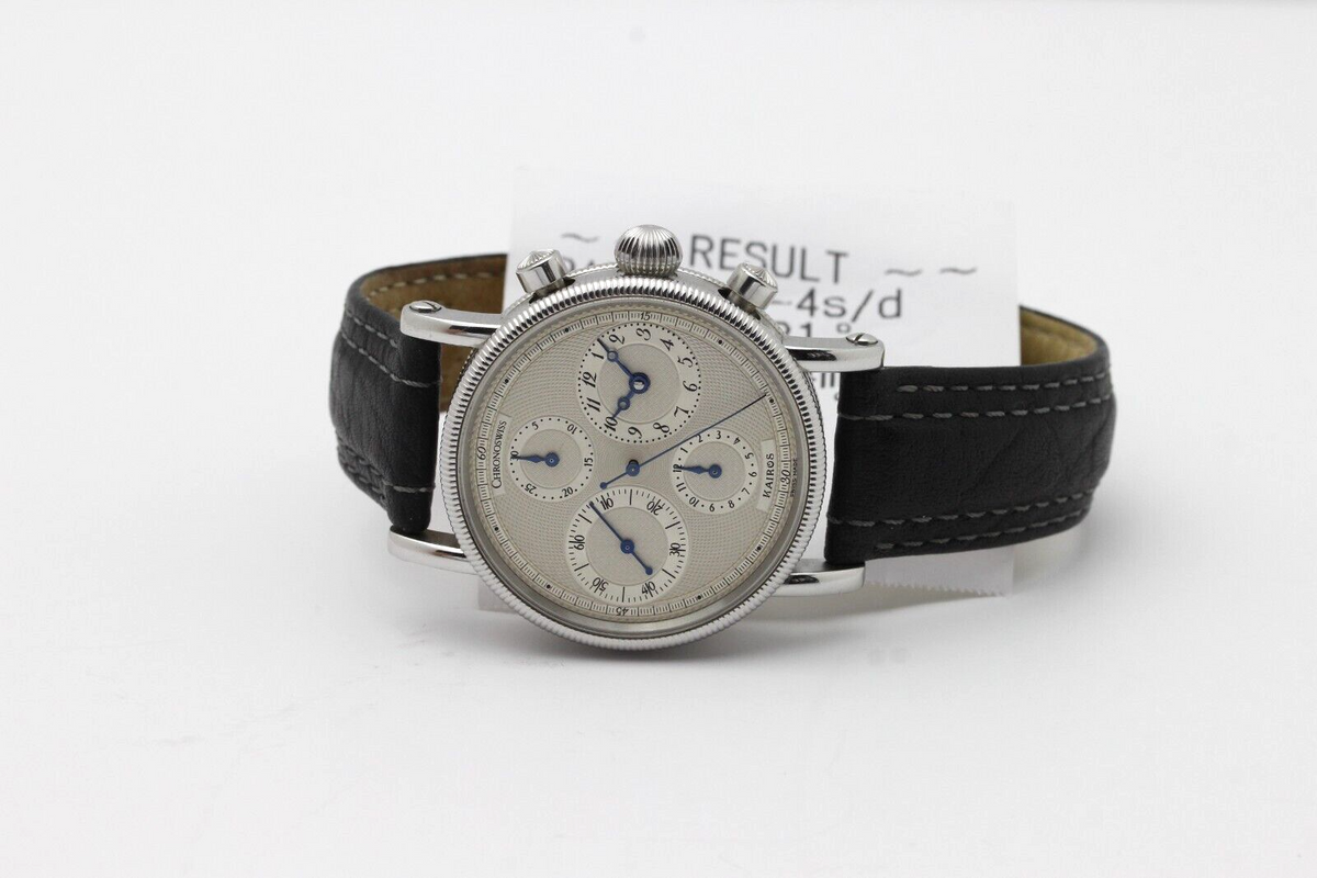 Chronoswiss Kairos CH 7523 Chronograph Stahl Automatik 38mm Armbanduhr