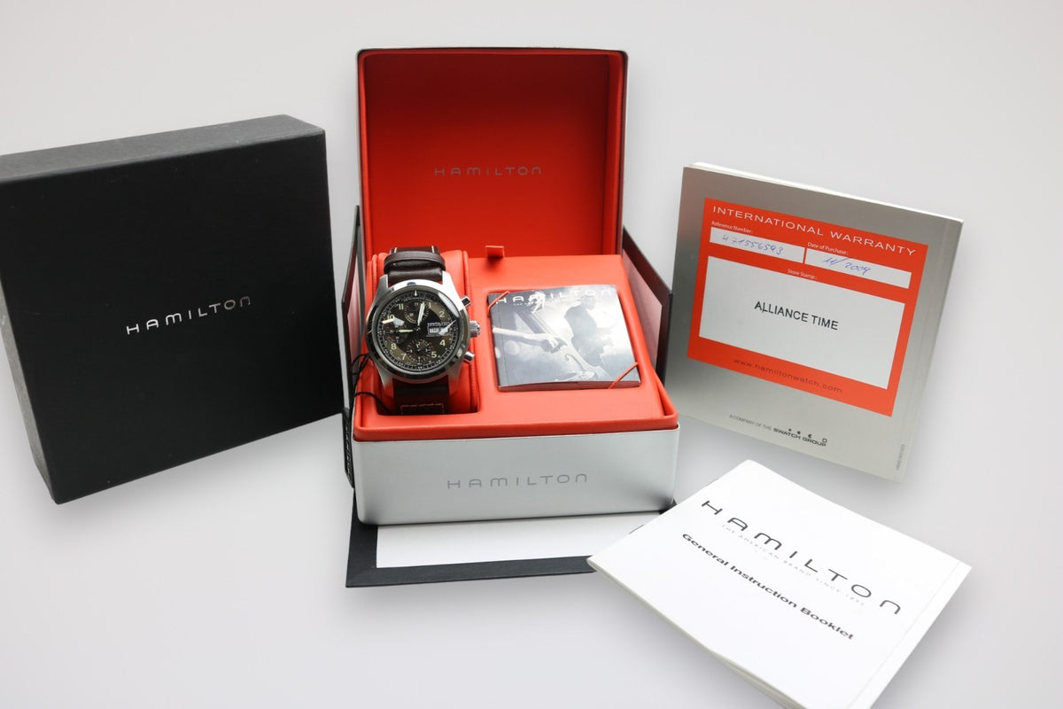 Hamilton Khaki Field Automatik Chronograph Armbanduhr Herren - Ref. H715565