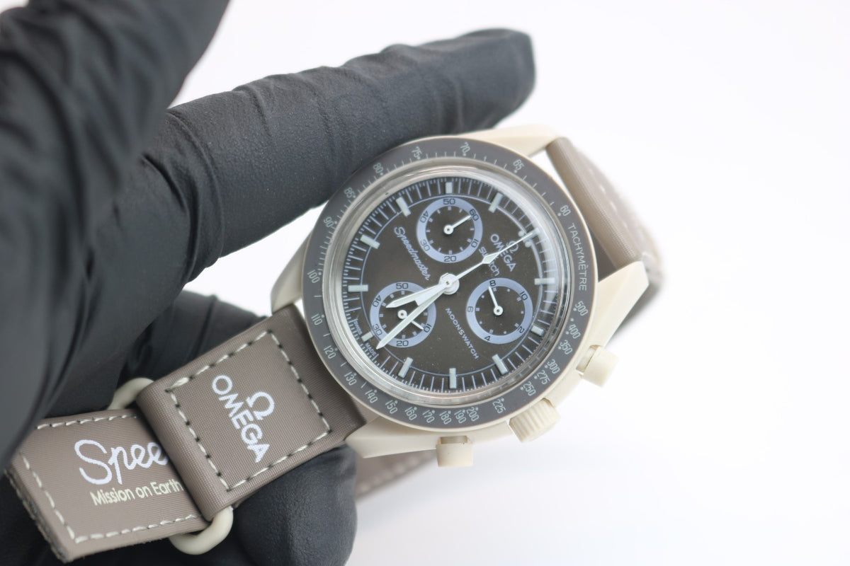 Omega x Swatch Speedmaster Ambanduhr Herren - Mission to Earth Desert
