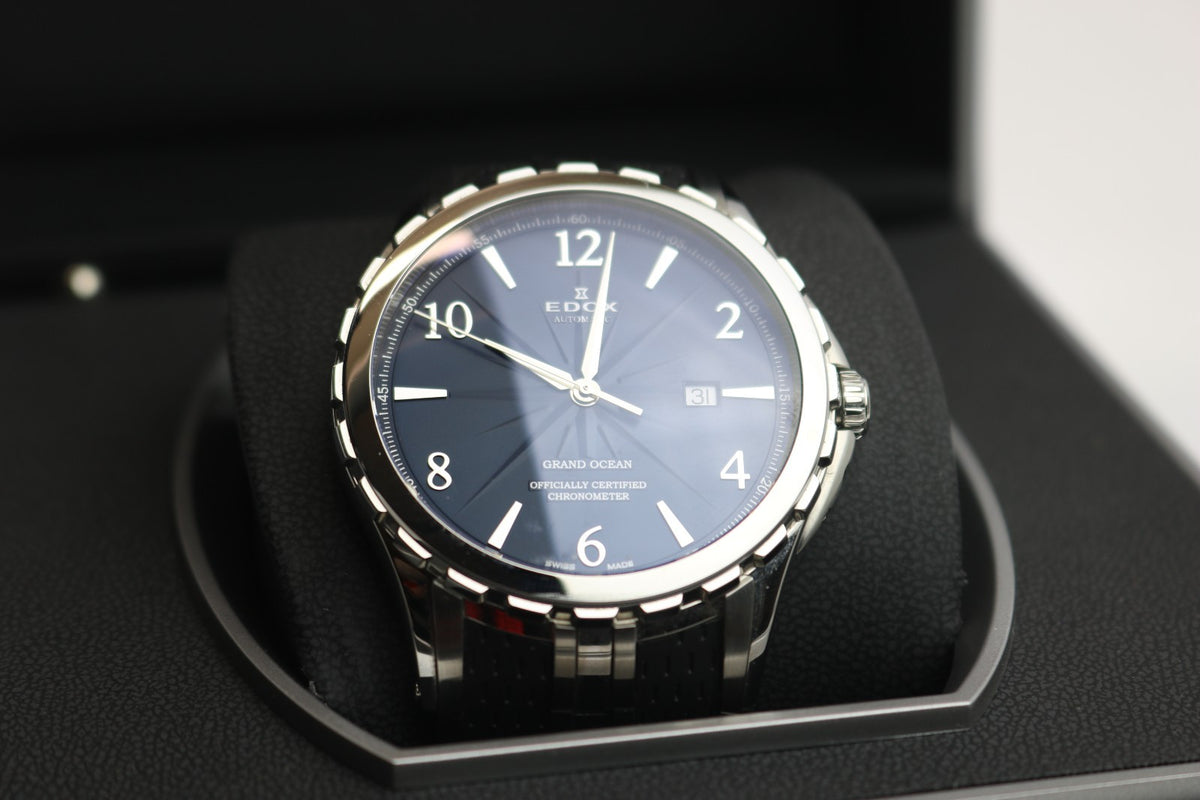 EDOX Grand Ocean NBN Chronometer Ambanduhr Herren - Ref 800773 - Box & Papiere