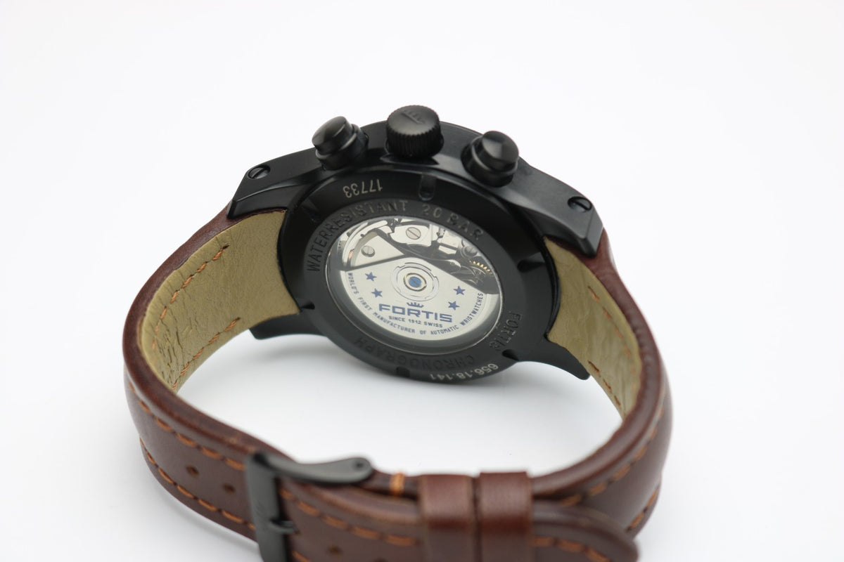 Fortis Chronograph Automatik B-42 Armbanduhr Herren - Ref. 656.18.141