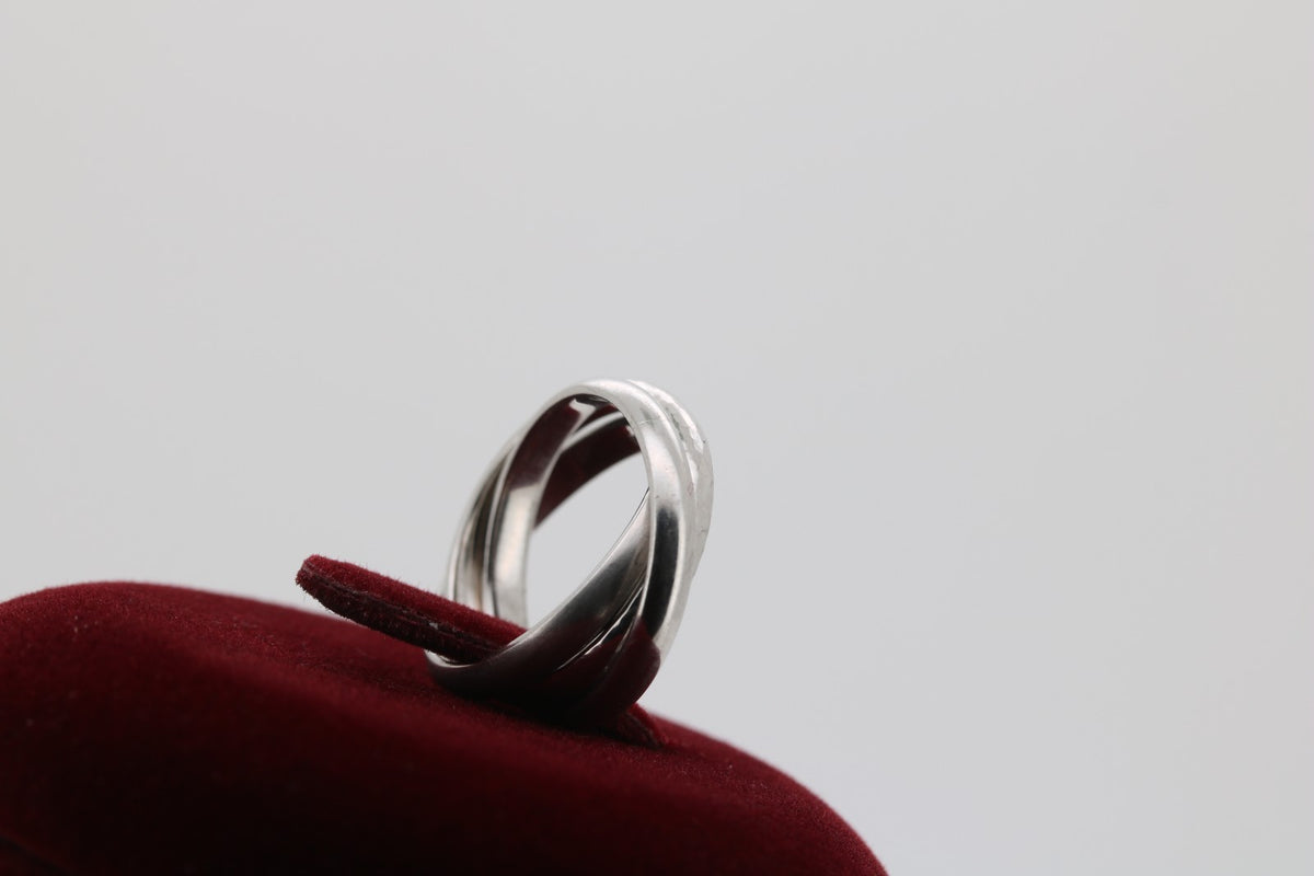 Niessing Dreifach Damen Ring in 750Weißgold