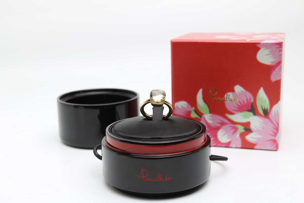 Ring Pomellato Nudo Classic mit Topas, 750 Roségold, beh. Topas in Kissenschliff