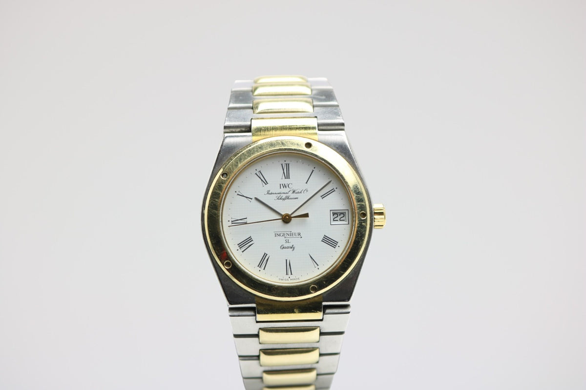 IWC Ingenieur SL Quartz Armbanduhr Herren -Gelbgold und Stahl Ref. IW3305