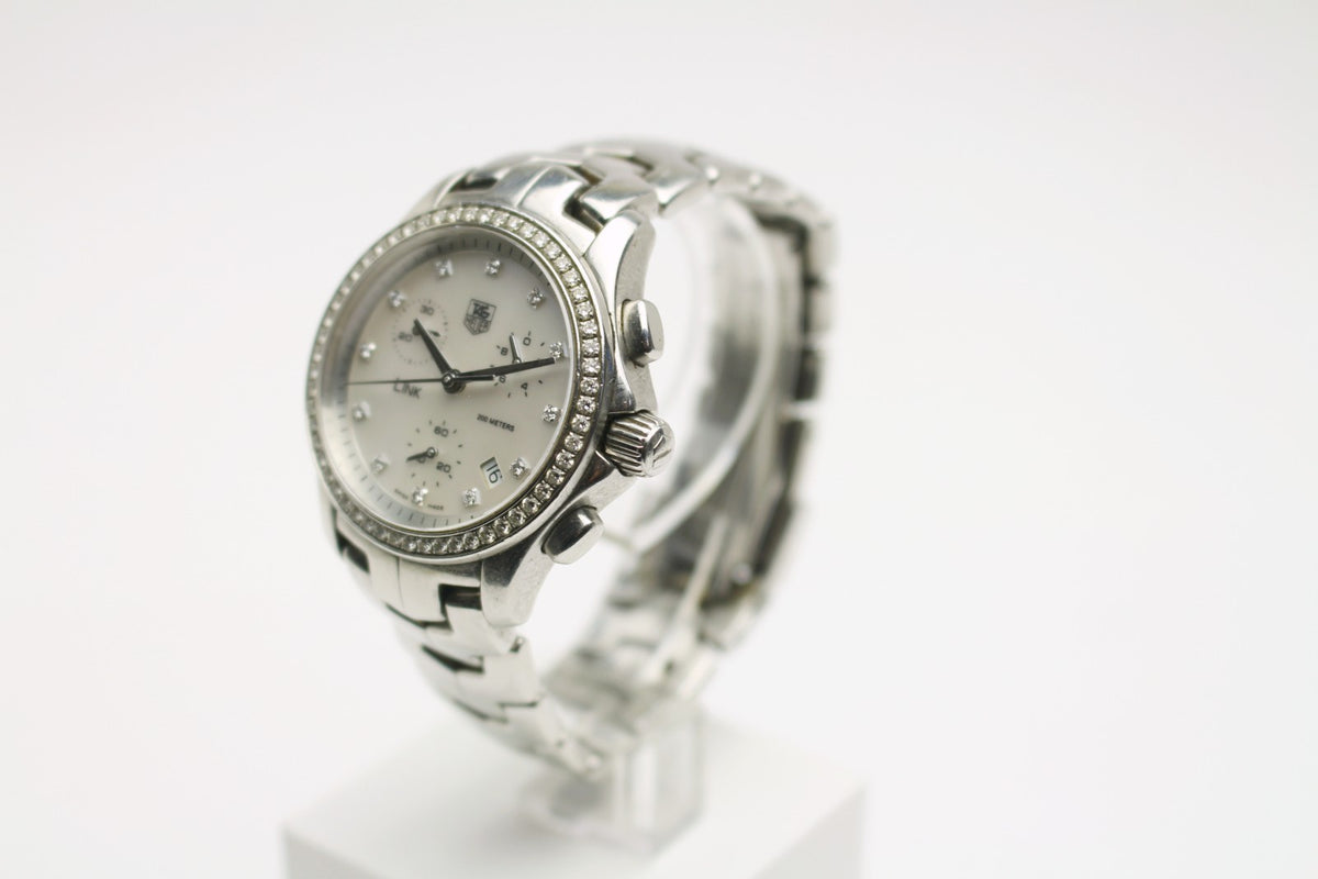 Tagheuer Automatik Chronograph Armbanduhr Damen - Ref. CJF1314