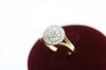 Eleganter Damenring aus 585 Gelbgold mit 67 Diamanten – Ringgröße 53