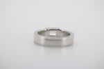 Diamant Gold Ring, Diamantbaguetteaus 585 Weißgold – Ringgröße 54