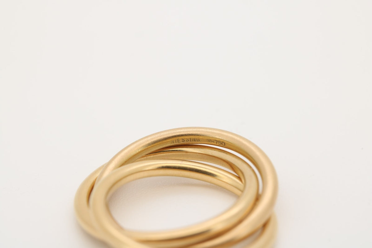 Niessing Dreifach Damen Ring in 750 Gelbgold