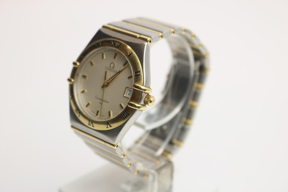 Omega Constellation Quartz Ambanduhr Herren - 396/1532 Stahl/gold