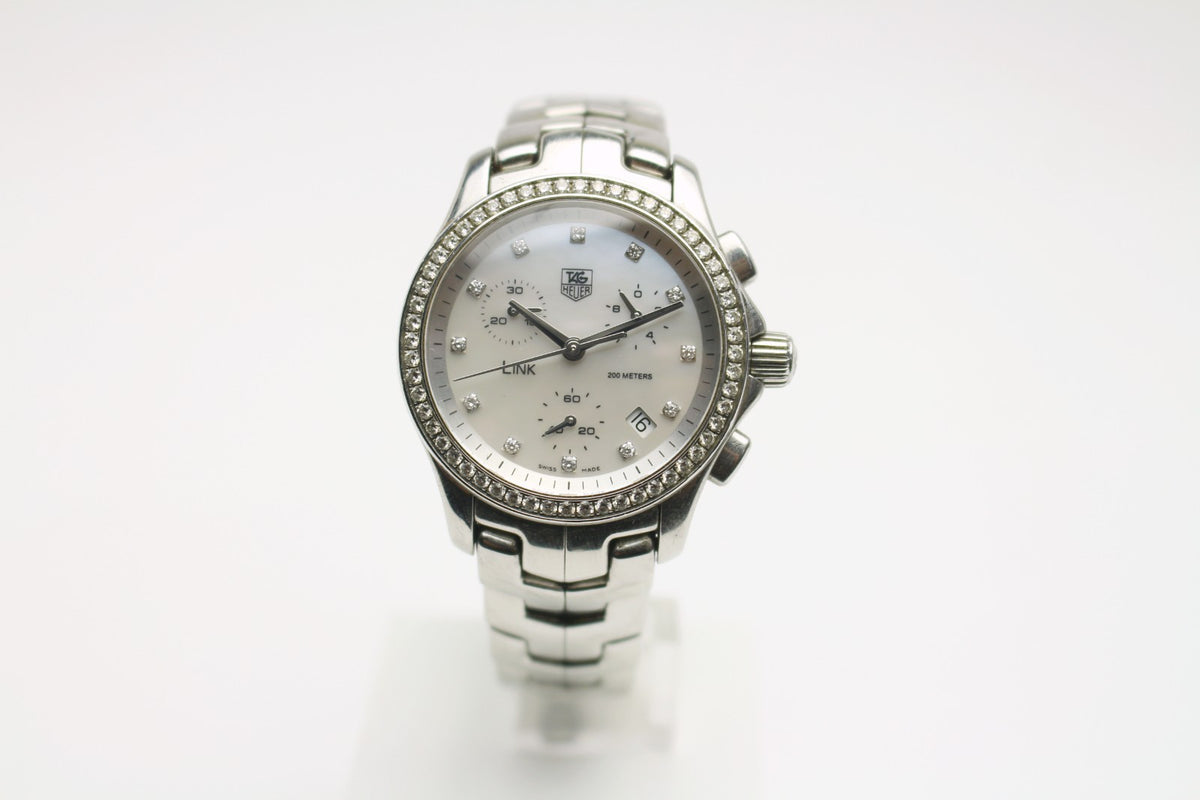Tagheuer Automatik Chronograph Armbanduhr Damen - Ref. CJF1314