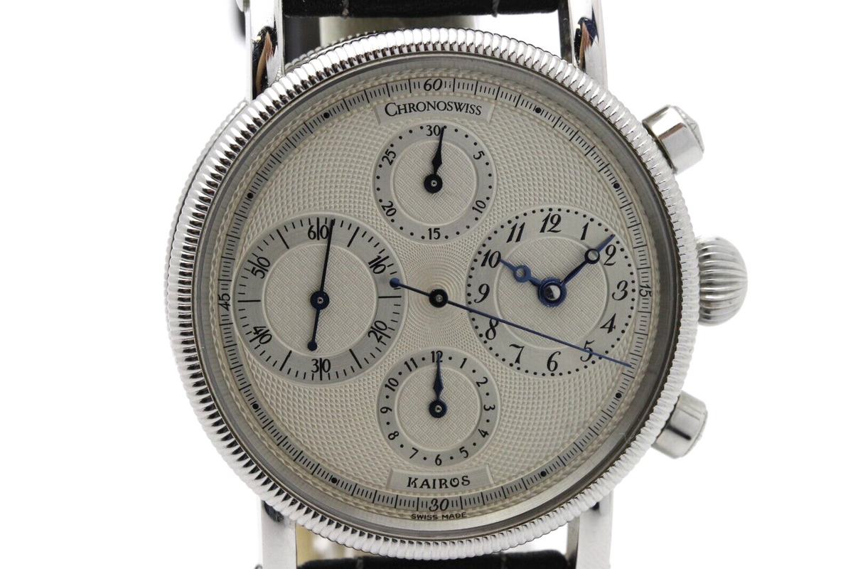 Chronoswiss Kairos CH 7523 Chronograph Stahl Automatik 38mm Armbanduhr