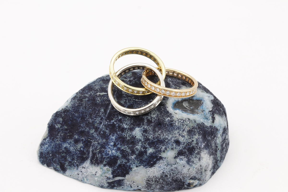 Cartier Trinity Brillant Memory-Ring 18k Gold Gr. 53 ca. 9,1g