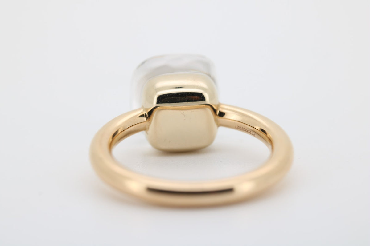 Ring Pomellato Nudo Classic mit Topas, 750 Roségold, beh. Topas in Kissenschliff