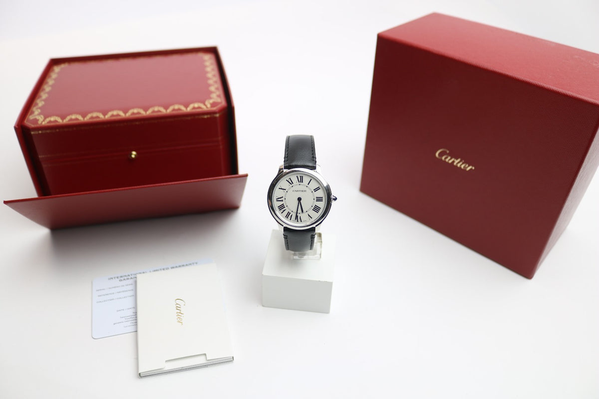 Cartier must de cartier Ronde Ambanduhr Herren - mit Box & Papieren - WSRN0031