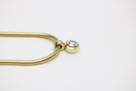 WEMPE Solitär-Brillant ca. 0,50ct - 750 Gelbgold mit Diamantanhänger - ca. 44 cm