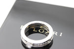 Bulgari B Zero1 Solitär Ring 18k Weißgold 15 Brillanten Verlobungsring