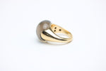 Capolavoro Rauchquarz Ring für Damen aus 750 Gelbgold – Ringgröße 56