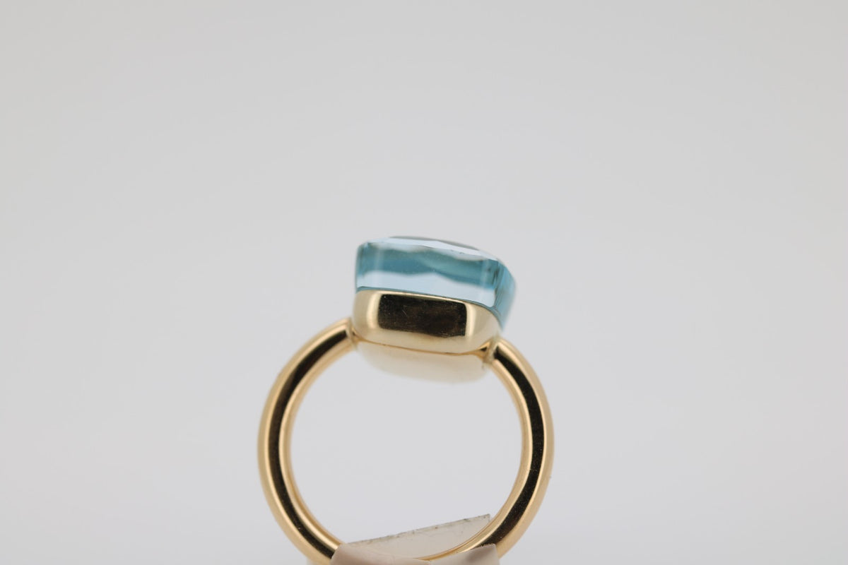 Pomellato Topasring Nudo Maxi, 750 Gold, Ringgröße 52 ca. 9,3 g