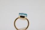 Pomellato Topasring Nudo Maxi, 750 Gold, Ringgröße 52 ca. 9,3 g