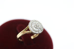 Eleganter Damenring aus 585 Gelbgold mit 67 Diamanten – Ringgröße 53