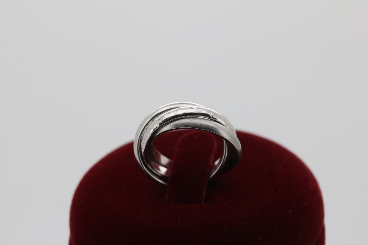 Niessing Dreifach Damen Ring in 750Weißgold