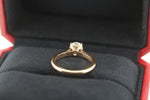Cartier Diamant Solitär Ring - 750 Gold - Rg. ∅ 49 - + Box und Papieren0,80ct