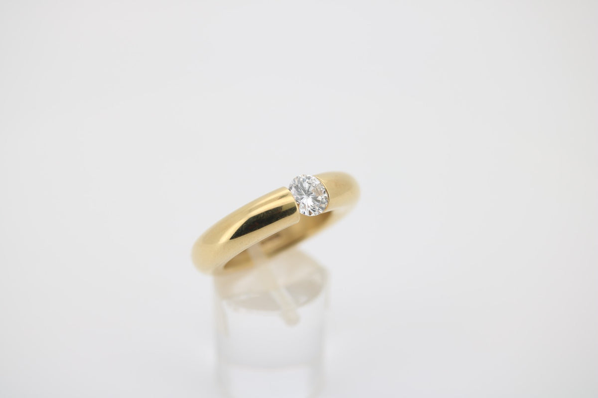 Niessing Damen Ring in 750 Gelbgold mit Zertifikat