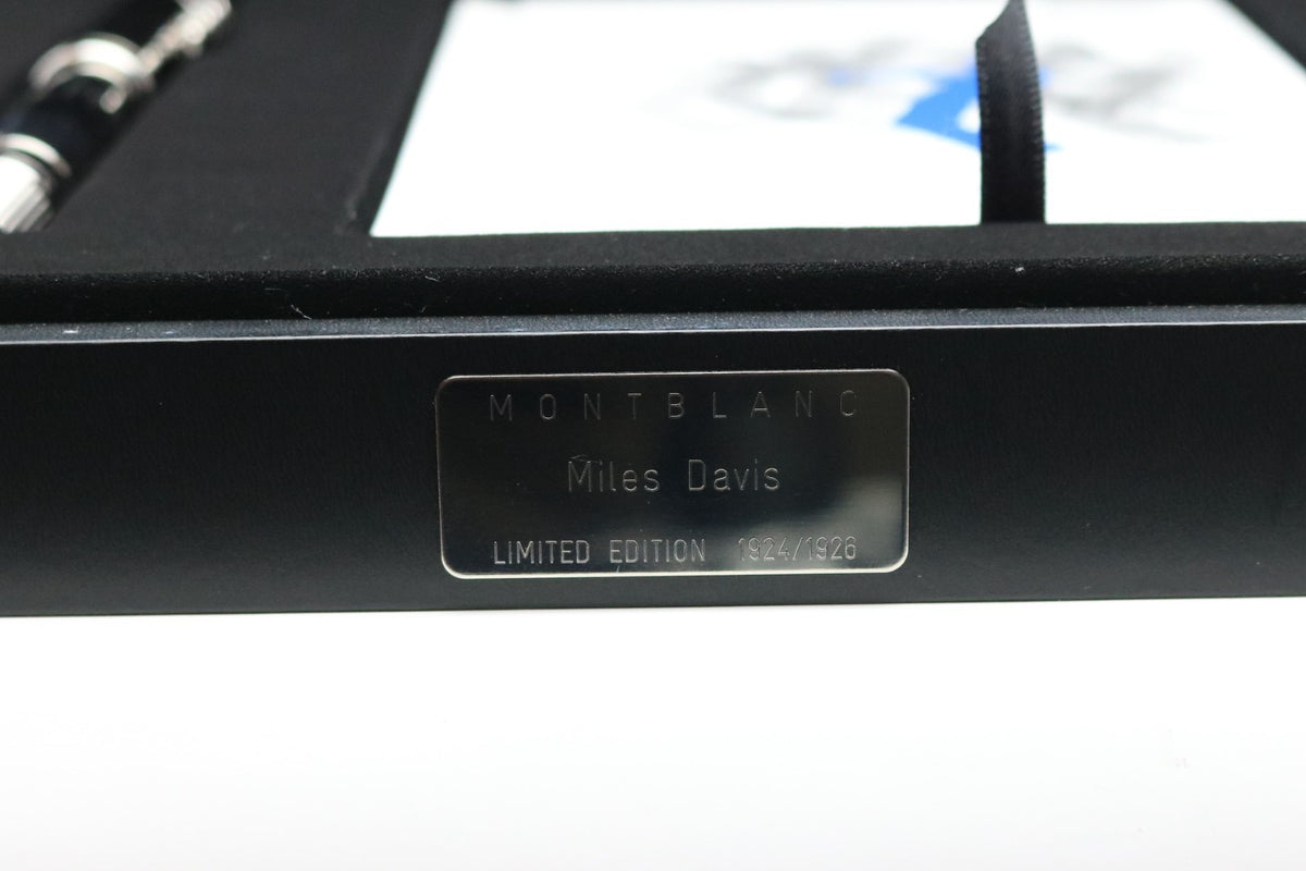 Montblanc Miles Davis Limited Edition Fountain-Pen Füllfederhalter - 1924/1926