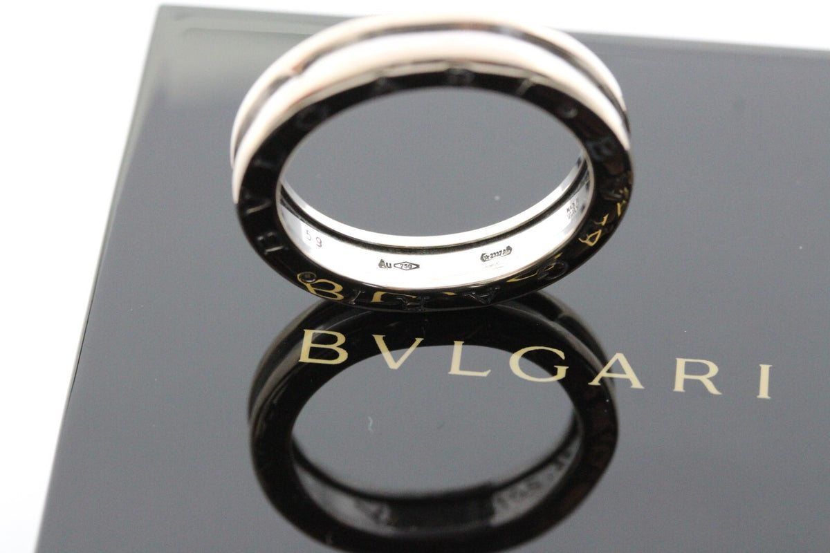 Bvlgari B. Zero 1 Ring 18k Weißgold Gr. 58 ca. 7,1g Box & Papiere