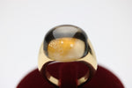 Capolavoro Rauchquarz Ring für Damen aus 750 Gelbgold – Ringgröße 56