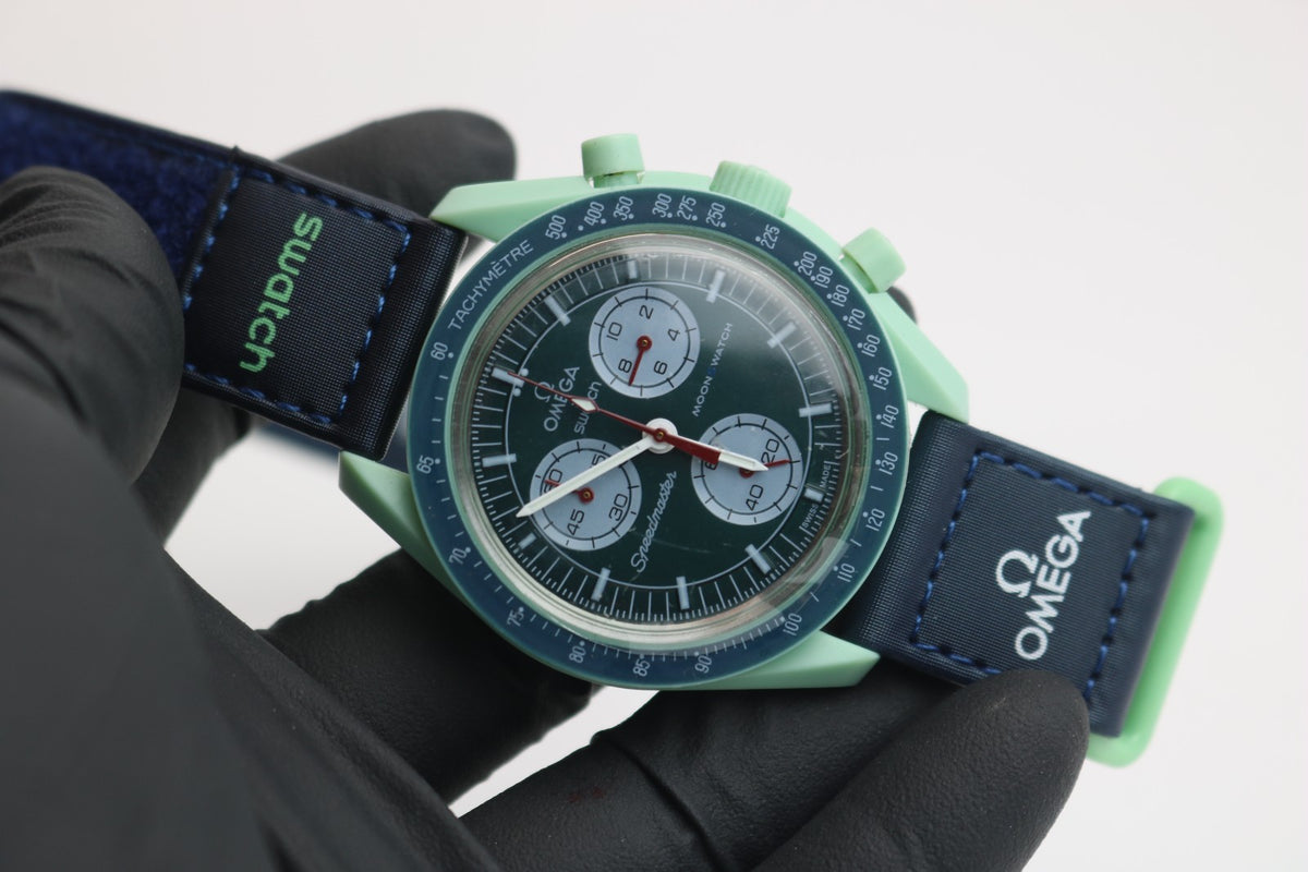 Omega Swatch mission on Earth Chronograph Ambanduhr Herren