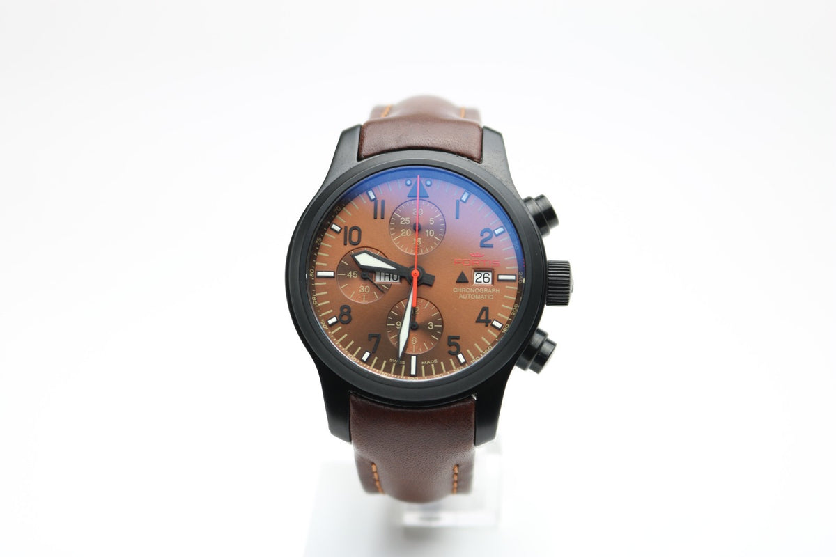 Fortis Chronograph Automatik B-42 Armbanduhr Herren - Ref. 656.18.141