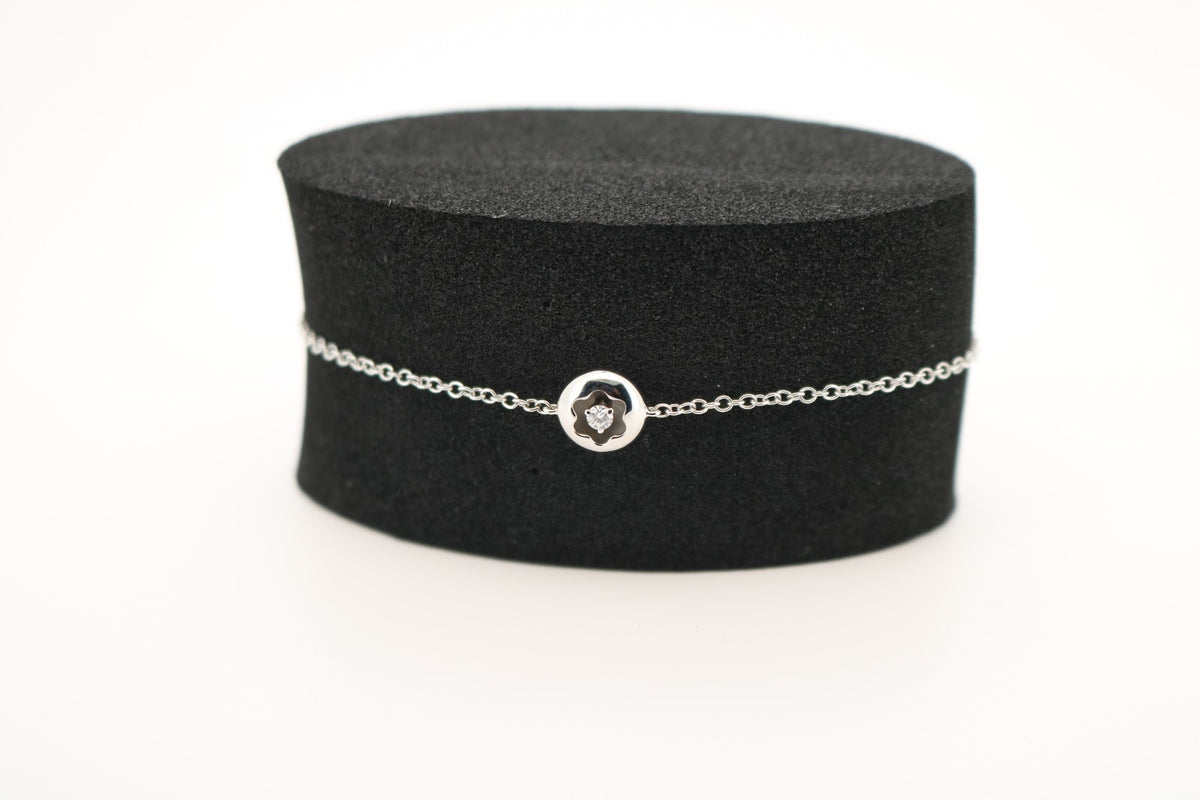 Montblanc Armband für Damen aus 750 Weißgold mit Diamant 0,05ct - 19cm