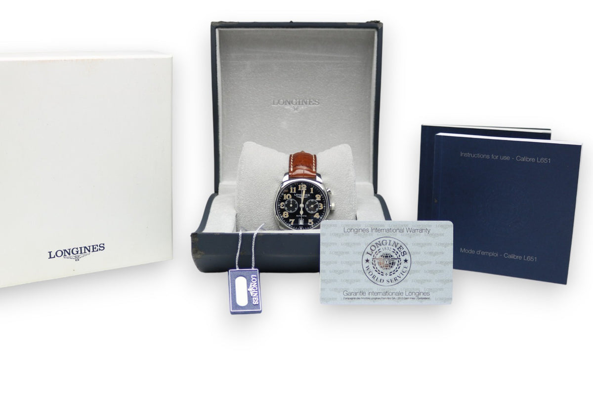 Longines Spirit Automatik Chronograph Armbanduhr Herren - Ref. L2.705.4