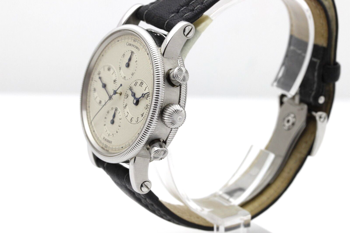 Chronoswiss Kairos CH 7523 Chronograph Stahl Automatik 38mm Armbanduhr