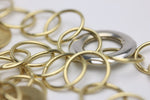 Ring Halskette aus Weiß- und Gelbgold- 585 Weiß / Gelbgold - ca. 45 cm