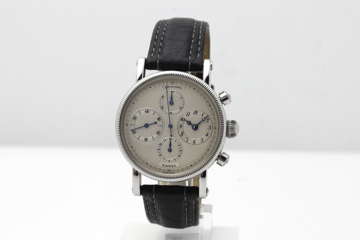 Chronoswiss Kairos CH 7523 Chronograph Stahl Automatik 38mm Armbanduhr