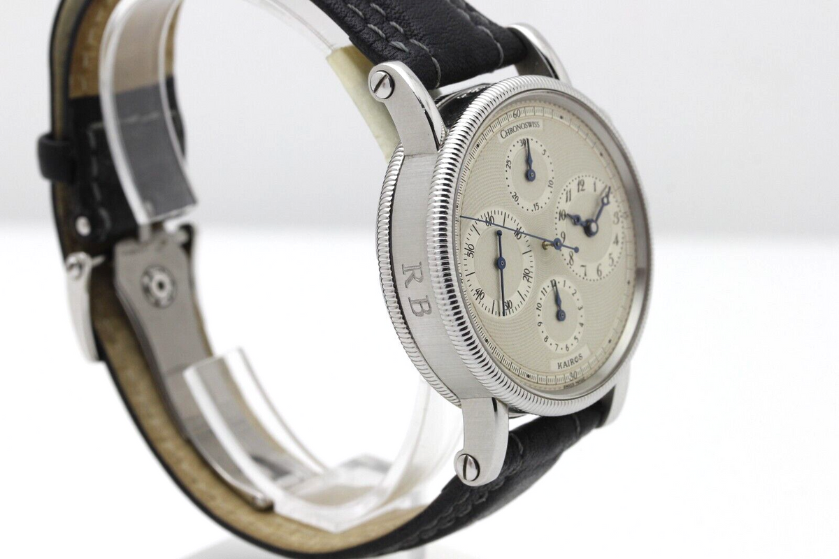 Chronoswiss Kairos CH 7523 Chronograph Stahl Automatik 38mm Armbanduhr