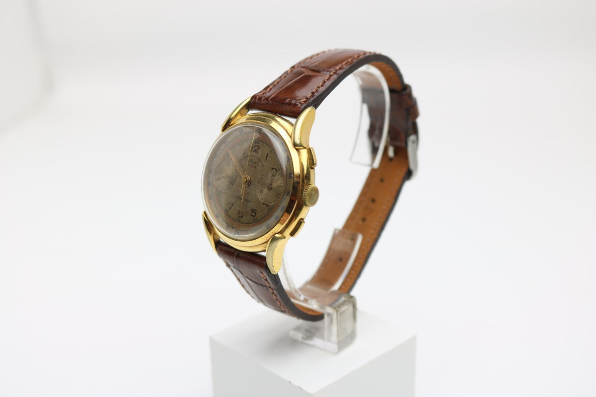Vintage Chronographe Suisse Handaufzug Chronograph Armbanduhr Herren