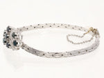 vintage Saphir/Diamant Goldschmiedearmband