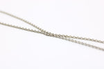 Halskette aus Gold mit Diamanten, 585 Weiß/Gelbgold, Diamant Anhänger - ca. 44cm